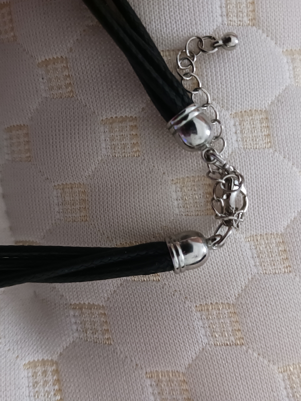 Black Crystal Pendant Necklace - Picture 4 of 4